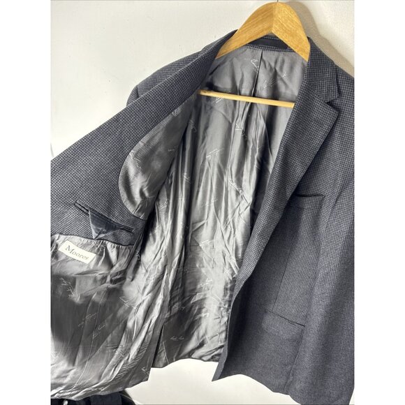 Austin Reed Signature Blazer Men’s 46L Gray Wool Check Two Button Sport Coat - Picture 8 of 8